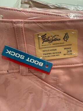 NWT Tailored Sportsman Peoney Silicone Grip Breeches - Size 26